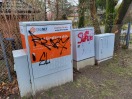 Foto: Verteilerkästen beschmiert 