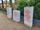 Foto: Verteilerkästen beschmiert 