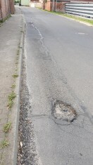 Foto: Schlaglöcher Döbbricker Dorfstr. 