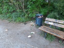 Foto: Mülleimer müsste geleert werden 