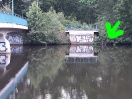 Foto: Einkaufswagen in der Spree 