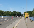 Foto: Quenzbrücke - Radfahrer und Fußgänger stark beeinträchtigt  