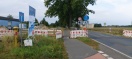 Foto: Ecke wuster Straße Missachtung Mindestbreite Benutzungspflichter 2 Richtungs geh und Radweg  