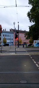 Foto: Fußgänger Tram Ampelanlage fehlerhaftes Verhalten  