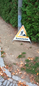 Foto: Kanalreinigung-Aufsteller vergessen 