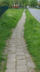 Foto: Gehweg zugewachsen 