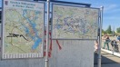 Foto: Beschmierte Touristeninfo 