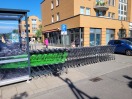 Foto: Einkaufswagen auf Behindertenparkplätzen 