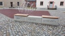 Foto: Beschmiert Sitzbänke Mehrgenerationenplatz Mühlberg  