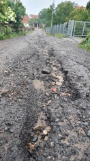 Foto: Straße wird weggespült 
