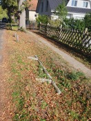 Foto: Umgefallene Barriere 