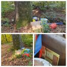 Foto: Abfalllagerung, tlw. gefährliche Abfälle 