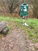 Foto: Defekter Mülleimer 