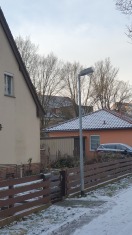 Foto: Defekte Straßenlaterne 