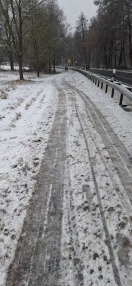 Foto: Fehlender Winterdienst 