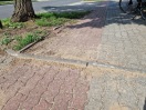 Foto: Gefährdung Radweg  