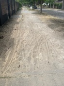 Foto: Gehweg nach Verlegearbeiten schlecht  
