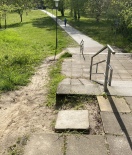 Foto: Treppe in den Bürgergarten desolat 