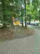 Foto: Ausfahrt vom Parkplatz (Bolzplatz)  