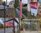 Foto: Vandalismus auf der Chausseestr. in Lichtenow 