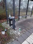 Foto: Vandalismus Bushaltestelle 