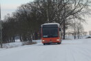 Foto: Kein Winterdienst trotz stündlichen Busverkehrs zwischen Radensleben und Nietwerder 