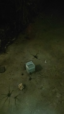 Foto: Sperrmüll Elektro Schrott auf Eis  