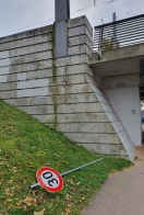 Foto: Schild unter Luckenberger Brücke Seite Kanalstraße  