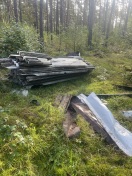 Foto: Asbestplatten im Wald 