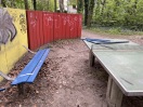 Foto: Völlig verwahrloster Spielplatz der Pro Potsdam  