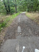 Foto: Radweg noch nicht bearbeitet 