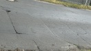 Foto: Abgesackte Fahrbahn 