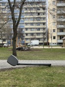 Foto: Laterne abgeknickt 