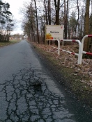 Foto: Beseitigung von Schlaglöchern auf dem Verbindungsweg Lieske Welzow 