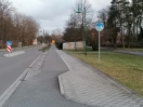 Foto: Nicht erforderliche Radwegebenutzungspflicht in Mehringstraße  