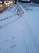 Foto: Rutschgefahr durch unberäumte Wege 