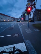 Foto: Fahrradampeln für Fahrradfahrer uneinsehbar 