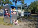 Foto: Nicht geleerter Altkleidercontainer 