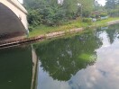 Foto: Absperrbarken im Kanal versenkt 