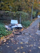 Foto: Müllablage in der Bollwerk Straße/Ecke Marienstraße  