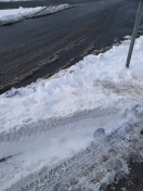 Foto: Unsachgemäße Schneeräumung 