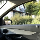 Foto: Radweg wegen Hecke nicht einsehbar 