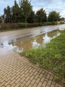 Foto: Wasser sickert nicht ab aufgrund Bauarbeiten 