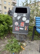 Foto: Mülleimer defekt  