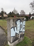 Foto: Beschädigung der Notfalleuchte für die Hebeanlage der Bahnunterführung 