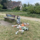 Foto: Müll am Badesee 