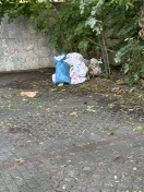 Foto: Zunehmend Müllsäcke auf Parkplatz bei Pferdekaden 