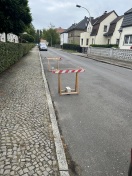 Foto: Selbstgebaute Absperrung 