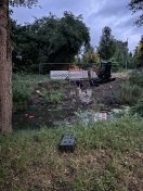 Foto: Bausicherung Brücke nach Falkensee zerstört  