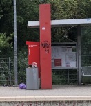 Foto: Müllbehälter Bahnhof  